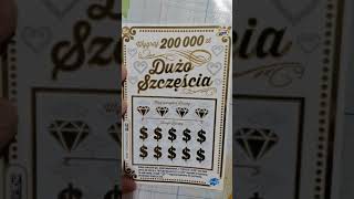 Zdrapki Dużo Szczęścia WYGRAJ 200000 zł #shorts