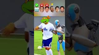 Robot vs Popular Football Players: Robot Goalkeeper Challenge 🦾🥅 #neymar #messi #ronaldo #mbappe