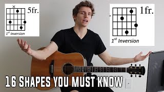 16 chord shapes every REAL guitar player MUST KNOW