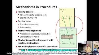 CMU 15213/15513 CSAPP 深入理解计算机系统 Lecture 07  Machine Level Programming III  Proc 中英字幕