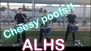 Alta Loma high school snares perform: cheesy poofs!