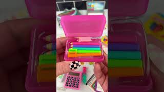 Mini Backpack & School Supplies Micro Collection Box Opening Satisfying Video ASMR! #asmr