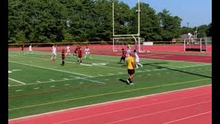 Landon Kavanagh (Central) scores a goal during scrimmage play on Aug 27th, 2024. #bsoc