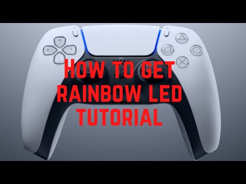 How to change LED color on PS5/PS4 controller and get rainbow effect(Quick Tutorial)