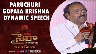 Paruchuri Gopala Krishna Dynamic Speech @Sye Raa Narasimha Reddy Teaser Launch