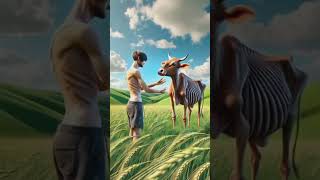 Beautiful AI Short Story of a Thin cow and a Thin Man #ai #youtubeshorts #shorts #viral #ytshorts