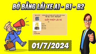 Sẽ BỎ BẰNG LÁI XE A1 – B1 – B2 từ 01/7/2024 ▶️ Bằng lái HẠNG A cho xe PKL… 🔴 TOP 5 ĐAM MÊ