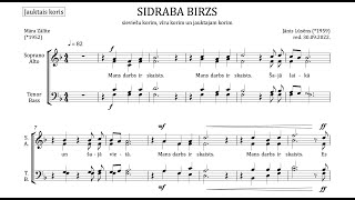 Sidraba birzs. Jānis Lūsēns / Māra Zālīte : Jauktā kora balsis