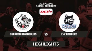 DEL2: Eisbären Regensburg vs. EHC Freiburg I Highlights - 36. Spieltag | SDTV Eishockey