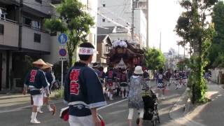 平成22年 大阪市都島区櫻宮夏祭り本宮地車曳行1