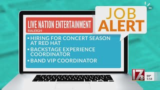 Red Hat Amphitheater in Raleigh hiring for concert season