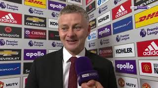 Manchester United 2 Aston Villa 2 Ole Gunnar Post Match Interview