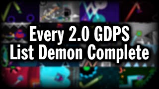 Beating The Entire 2.0 GDPS Demon List (September 2021)