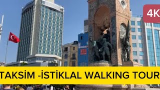 4K-TAKSİM MEYDANI   İSTİKLAL CADDESİ-  ISTANBUL- TAKSİM SQUARE - İSTİKLAL  AVENUE - GALATA  TOWER