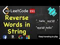 Reverse the words in a String using Lambda expression/Java Interview Question/ Stream API/ forEach()