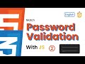 [ JS ] Match Password Validation with JS [2]