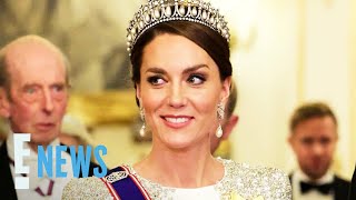 See Kate Middleton in a Tiara at Her First Banquet as Princess | E! News
