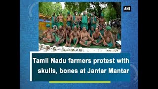 Tamil Nadu farmers protest with skulls, bones at Jantar Mantar - Delhi News