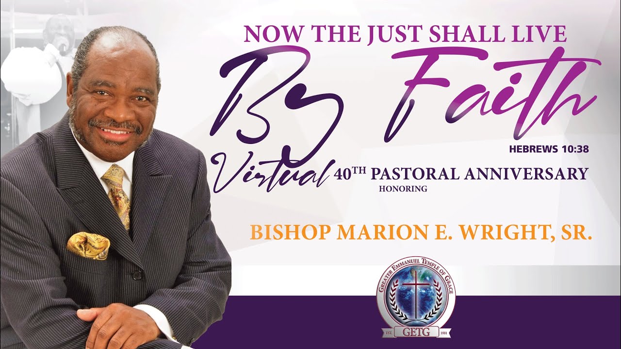 GETG 40th Pastoral Anniversary W/ Bishop Theodore Brooks, Sr. - YouTube