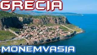 MONEMVASIA SOUTH OF PELOPONESE GREECE, DRONE VIDEO