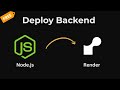 How to Deploy Backend for free | Render | Node.js, Express.js | Under 2 minutes