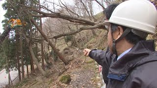 折渡地蔵尊の倒木伐採作業（令和3年3月30日放送）【秋田県由利本荘市】