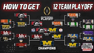 How to Get 12 Team Playoff In College Football Revamped 2024