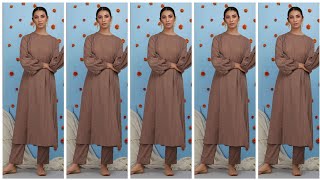 Latest collection of long kurti with plazo trouser