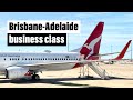 Qantas BUSINESS Class on B737: Terrific Flight, Average Food