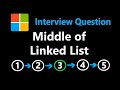 Middle of the Linked List - Leetcode 876 - Python