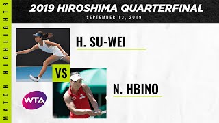 Hsieh Su-Wei vs. Nao Hibino | 2019 Hiroshima Quarterfinal | WTA Highlights