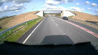 Fabulous views on the Caernarfon Bypass, northbound, Wales, UK.