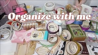 Organize Journal Supplies with me