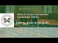 Board of Douglas County Commissioners - Jan. 5, 2021, Special Public Hearing