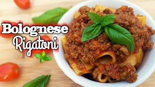 Bolognese Sauce with Rigatoni - What's For Din'? - Courtney Budzyn - Recipe 57