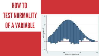 How to check normality of a variable | Stata Tutorial