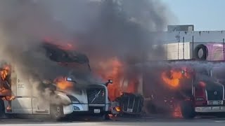 Hallandale Beach truck fires under investigation