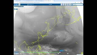 気象庁｜気象衛星ひまわり   02月03日から04日明け方にかけての水蒸気画像