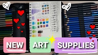 UNBOXING NEW ART SUPPLIES // Caliart Drawing Kit 🤍💖