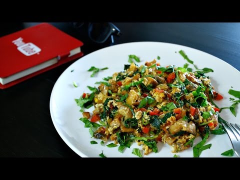 Extreme vegetarian scrambled eggs recipe