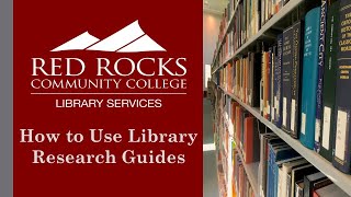 How to Use Library Research Guides