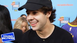 David Dobrik Reacts to Being Called a YouTube Sensation | Kids' Choice Sports Aw