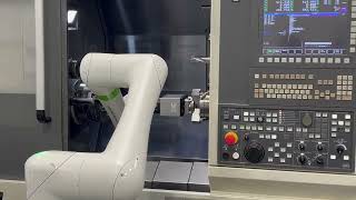 Nakamura AS200LMYS Robotically Loaded with Fanuc Cobot