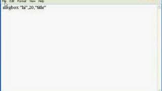 How to make a messagebox on windows xp