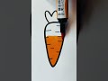 Coloring a carrot 🥕 #carrot #colorwithme #coloringpage #oddlysatisfying #coloring #markerart