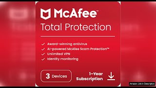 McAfee Total Protection 2024 | 3 Device | Cybersecurity Software Includes Antivirus, Review