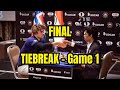 FINAL | TIEBREAK G1 Praggnanandhaa vs Carlsen | FIDE World Cup (2023)