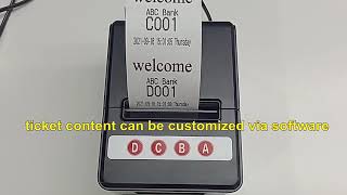 53mm Queue Ticket Printer – No Network Needed, Fully Customizable