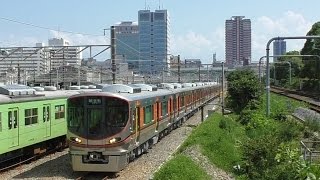 JR西日本 新型車両323系　構内試運転（森ノ宮支所）