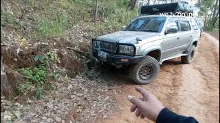 4x4 รถหนัก เทคนิคจอดคาเนิน ด้วยการแบะล้อชนคันดิน